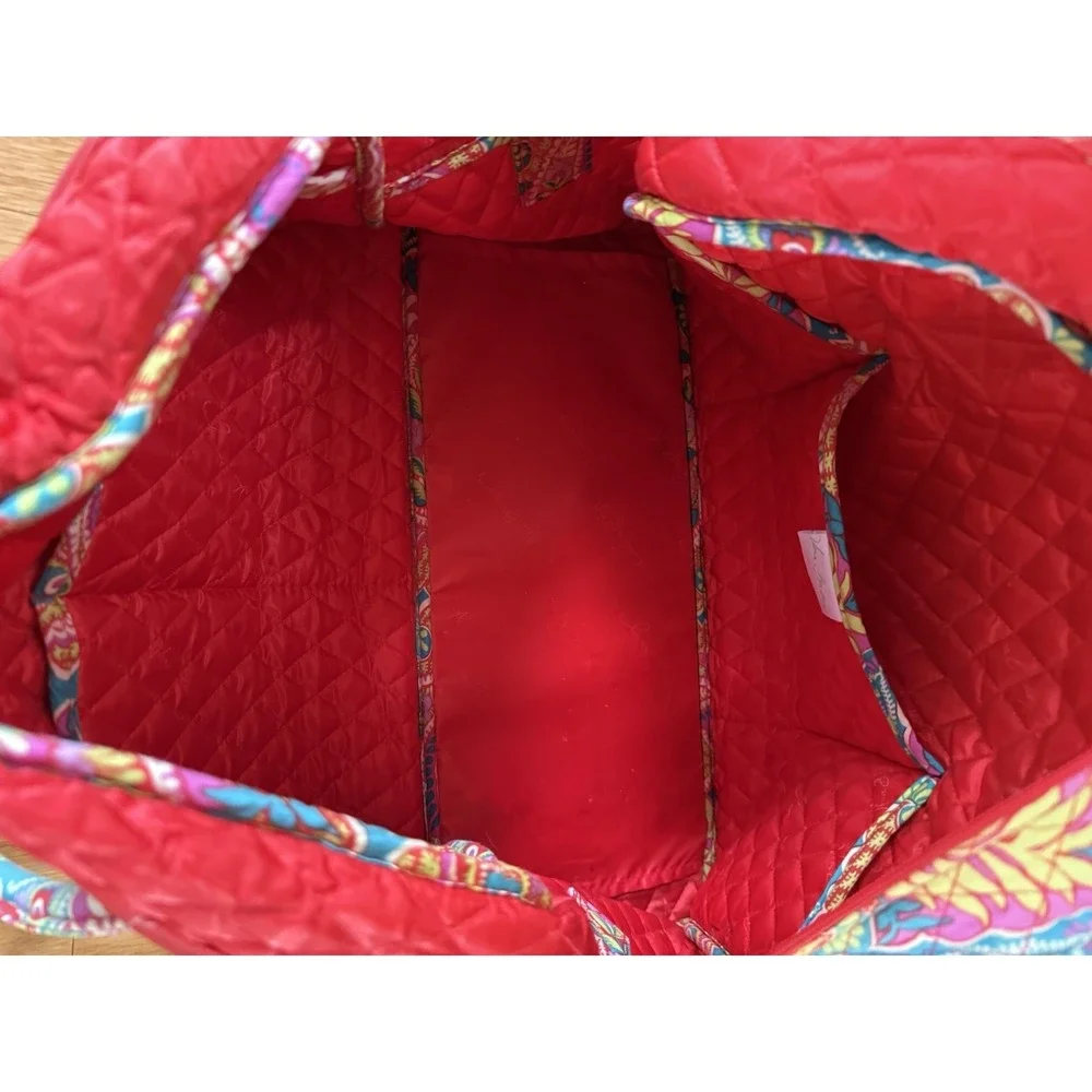 Vera Bradley RETIRED PRINT Paisley in Paradise Large Travel Duffle Bag  EUC